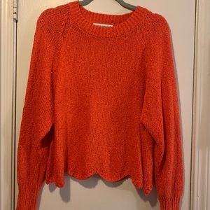 Orange sweater